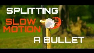 SPLITTING A 22LR BULLET TRACER IN SLOW MOTION [upl. by Reve]