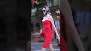 Walking down the street in my iconic red dress 👗😎 [upl. by Bloom942]