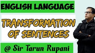 Rules for Transformation of Sentences  ICSE Class 10  sirtarunrupani [upl. by Ahdar133]