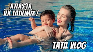 ATLAS İLE İLK TATİLİMİZ  24 SAAT BİZİMLESİN Tatil vlog askimmm 🏖️🐚💖 [upl. by Redienhcs]