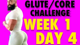 6 WEEK GLUTECORE WORKOUT CHALLENGE WEEK 1 DAY 4 NO EQUIPMENT NO EXCUSES  TRANSFORM YOUR LIFE [upl. by Jacquelynn464]