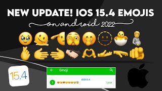 iOS 154 Emojis On Android On Zfont2022  its Snow00 [upl. by Enalb]