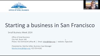 Starting a Business in San Francisco [upl. by Ynottirb]