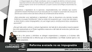 Reforma avalada no es impugnable [upl. by Sardse]