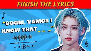 FINISH THE LYRICS OF THESE KPOP SONGS 🎵6 QUIZKPOPGAMES [upl. by Nagek]