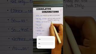 Correlative Conjunctions HarishKumarM5english fillintheblanks vocabulary [upl. by Adnim32]