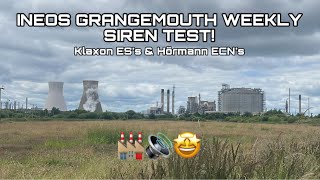 Grangemouth Sirens  Amazing Monday siren test from a field Klaxon ES’s and Hörmann ECN’s 🏭🔊🤩 [upl. by Abroms]