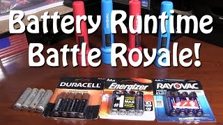 Energizer vs Duracell vs Rayovac vs Amazon Battery Test [upl. by Nerrot337]