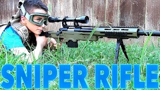 WELL MB4411D Bolt Action Airsoft Sniper Rifle with RobertAndre [upl. by Elletnwahs150]