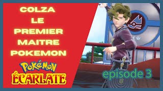 Lets play fr POKEMON ECARLATE  le premier badge arène contre colzaLe dominant craberoi [upl. by Atterual853]