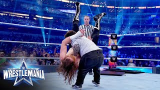 Wee Man body slams Sami Zayn WrestleMania 38 WWE Network Exclusive [upl. by Yetta]