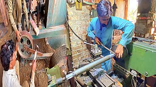 Amazing process of making Silage Machine PTO Shop on Lathe machine in local factory [upl. by Fidele507]