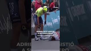 Abandonó la carrera por ayudar a su compañero shorts [upl. by Yrakaz278]