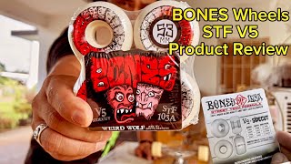 Bones wheels STF V5 product Review [upl. by Lybis]