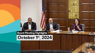 Board of Education Meeting Highlights  October 1 2024 [upl. by Faires]