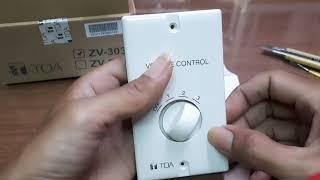 UNBOXING REVIEW DAN CARA PASANG VOLUME CONTROL TOA 30 WATT ZV 303 ORIGINAL [upl. by Trebmal89]