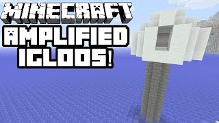 Minecraft Console Edition Seeds CRAZY IGLOOS Amplified Igloos Seed  Xbox One Edition [upl. by Nosrettap419]