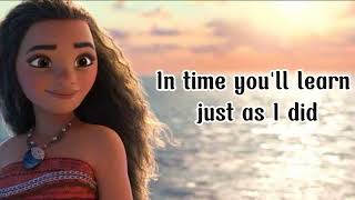 Moana  Where You Are Lyrics From Moana Disney Movie [upl. by Trebmal]