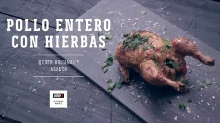 Receta Weber Pollo con hierbas con asador giratorio [upl. by Ttemme]