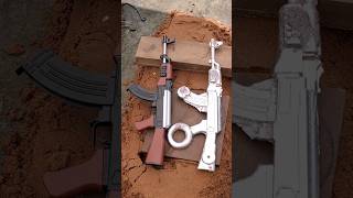 Metal Casting EP 705  molding  making AK47 Gun toy molding  metal making  Experiment [upl. by Naihtsirc]