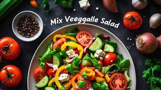 Mix Vegetable SaladHealthy Salad Recipe [upl. by Nnahgaem]