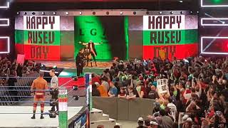 SmackDown Live April 10 2018 Rusev Entrance Happy Rusev Day [upl. by Kappenne]