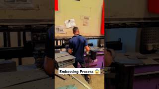 Embossing process in Hydrolic brake press machine youtubeshorts manufacturingengineering shorts [upl. by Aurel]