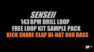 143 BPM UK Drill Free Senseii Producer Loop Kick Snare Clap HiHat Slide 808 Preset Pattern Stem [upl. by Taft]