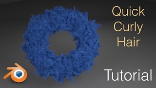 279 Gorgeous Curly Hair Blender Tutorial Cycles [upl. by Alesandrini]