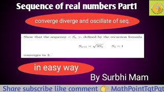 Sequence of Real Numbers sequence [upl. by Bridget586]