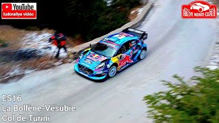 Rallye MonteCarlo 2023  ES 16 La BollèneVésubie  Col de Turini  WRC  Rallye 2 [upl. by Boulanger]