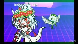 Indominus Rex X V TRIBUTE🎶 Murder drones Jurassic world Gacha Life [upl. by Fidellia]