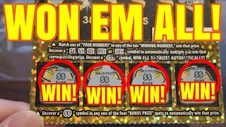 WOW WE WON EVERY BONUS PRIZE ON 30 SCRATCHER [upl. by Leach]