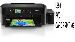 Epson L850 PVC Card Printing [upl. by Herrah]