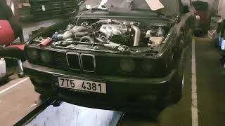 E30 M20b29 turbo rotational idle part 1 [upl. by Kerri]