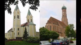 VILSBIBURG LA Halbton der großen Glocken von Wallfahrtskirche und Stadtpfarrkirche [upl. by Notsob]