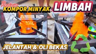 LEBIH HEMAT Kompor MINYAK JELANTAH amp OLI BEKAS  kompor oli terlaris di blitar [upl. by Farlay627]