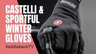 SaddlebackTVs Guide to Winter Cycling Gloves  Sportful Waterproof vs Castelli Insulation [upl. by Corey405]