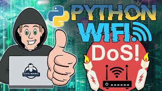 Python WiFi DoS Denial of Service attack [upl. by Kreitman]