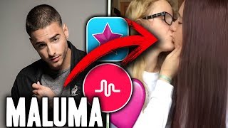 Mejores MUSICALLY y VIDEOSTAR con canciones de MALUMA [upl. by Nilcaj99]