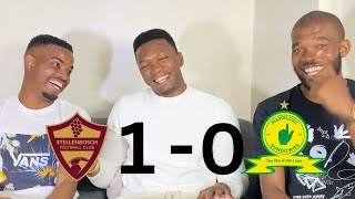 Stellenbosch 1  0 Sundowns  Monqoba Steve Barker Defense Themba Zwane [upl. by Melitta]