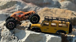 Custom FCX24M on SCX24 Chassis Transmission Flip amp the Rum Runner is BACK [upl. by Ellennahs]