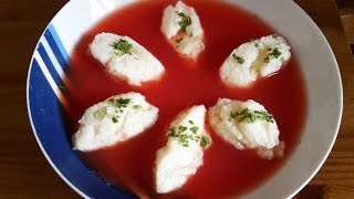 KALTE MELONENSUPPE mit Grießnockerl  Rezept  Sven Kocht [upl. by Indihar957]