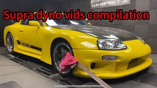 Whifbitz Toyota Supra Mk4 dyno compilation  Toyota Supra mk4 dyno pulls [upl. by Etnovert746]