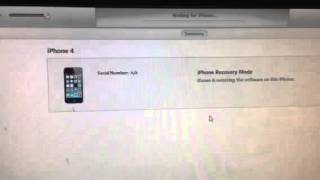 how to fix itunes waiting for iphone 4 [upl. by Elpmet]