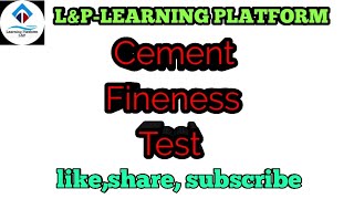 Cement Fineness test  astm c204  construction test [upl. by Dumah]