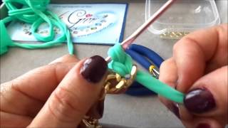 TUTORIAL CATENA DORATA E FETTUCCIA TIFFANY [upl. by Hayidah]