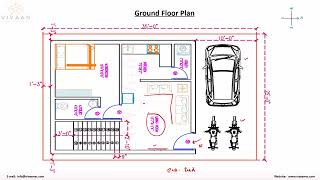 Duplex House Plan on 25 ft x35 ft site with road on east side [upl. by Anilahs]