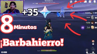 ¡Cómo derrotar a Barbahierro  logros🔥 Leyenda Local Genshin Impact✨ [upl. by Aelaza]