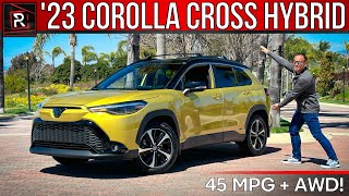 The 2023 Toyota Corolla Cross Hybrid Is An Electrified AWD Shrunken RAV4 [upl. by Gilleod]